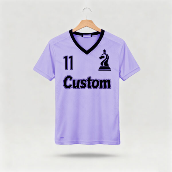 Purple factory direct sales team football suit set sports shirt European Cup fan breathable quick drying training suit team uniform